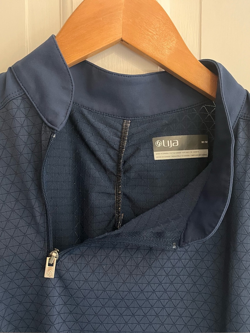 LIJA Tennis Navy Blue Top, Size M